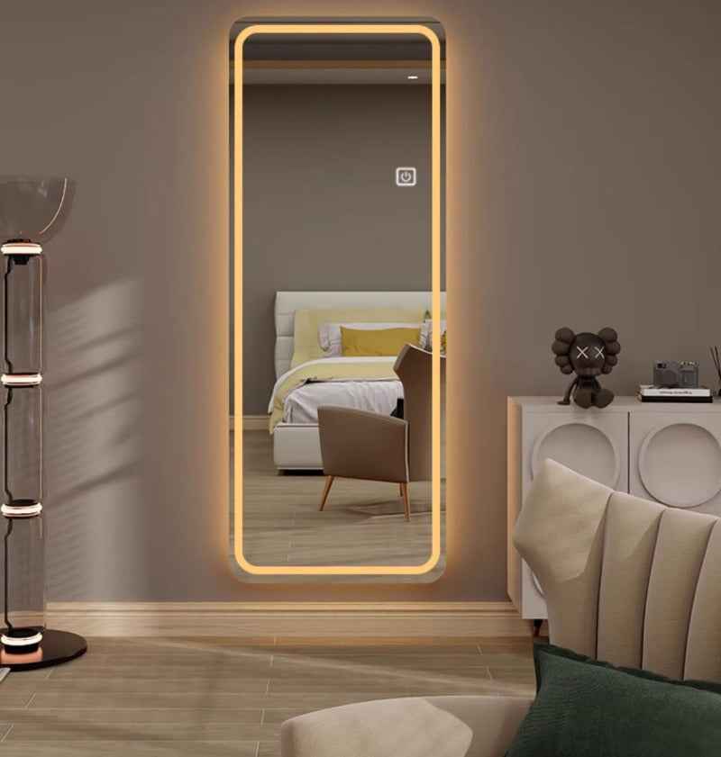 Espejo Horizontal con luz led y sistema antiempañante (Alto 60cm x 80cm Alto)